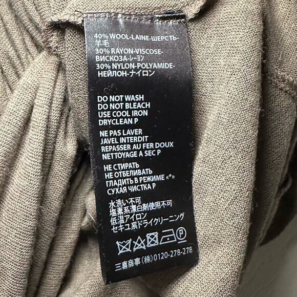 Haider Ackermann Wool Maxi Dress in Sepia size FR 36 Layered Tank - Picture 8 of 11